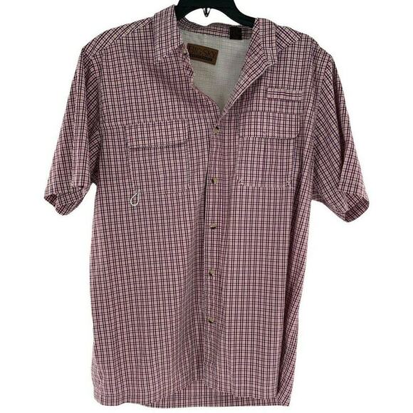 Big Sky Outfitters Shirt Men's Sz XL Plaid Button Up Outdoor Fishing Vented Top - Picture 4 of 8